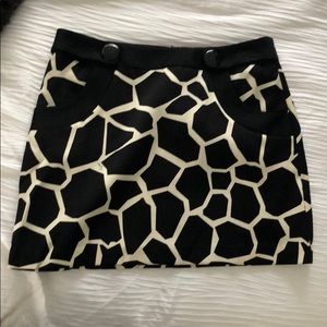 Milly giraffe print skirt